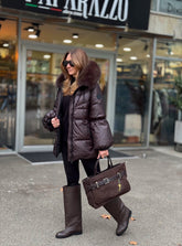 FLO CLO JAKNA JOELLE LEOPARDO MORO