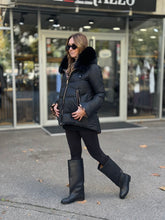 FLO CLO JAKNA CLIZIA DOUBLE NERO LEOPARDO