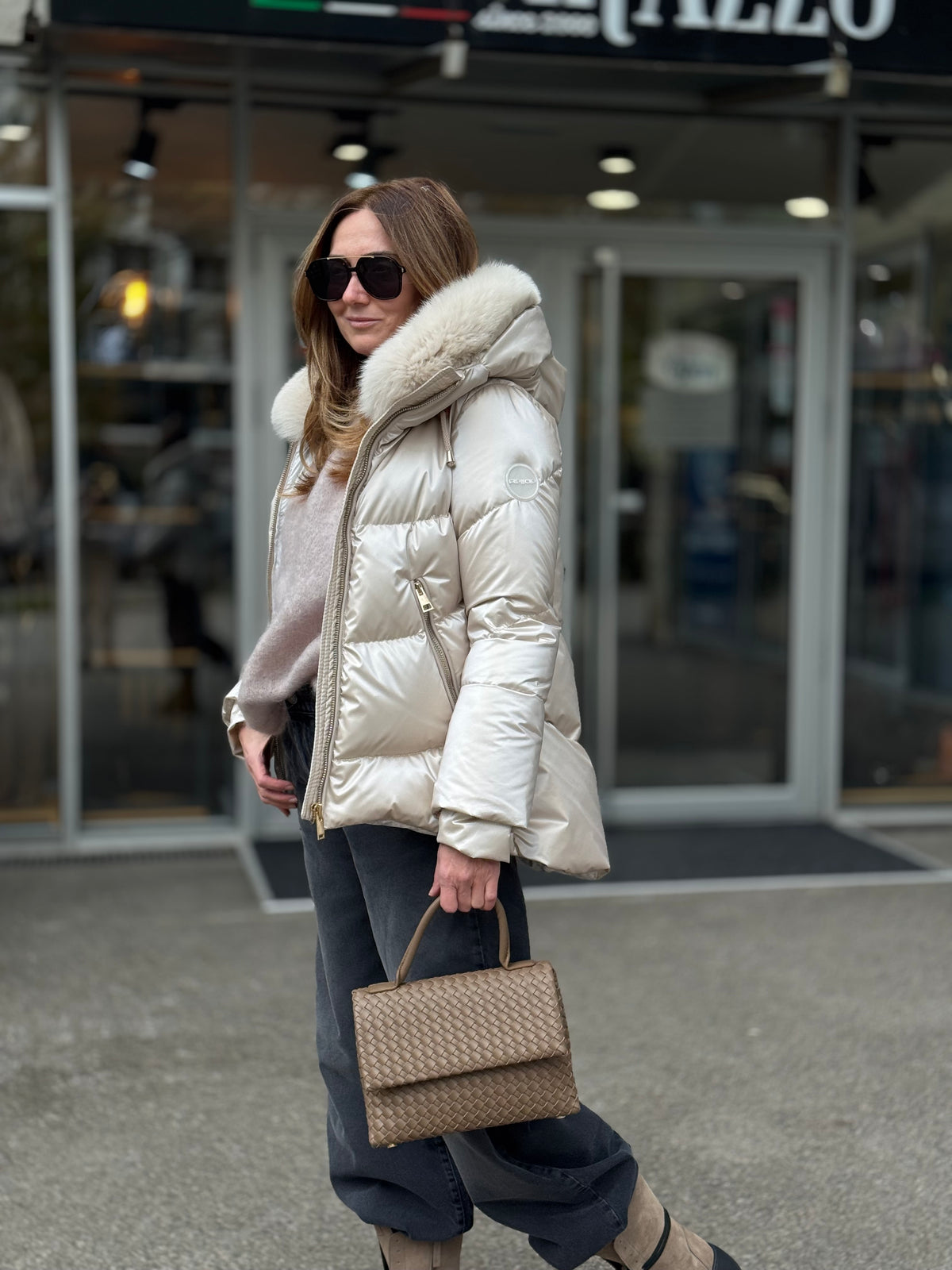 FLO CLO JAKNA CLIZIA PERLAREFLEX BEIGE