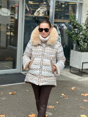 FLO CLO JAKNA CLIZIA DOUBLE BAITA LATTE KAMEL