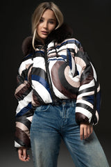 FLO CLO JAKNA SARINA PIU PUCCI BLU