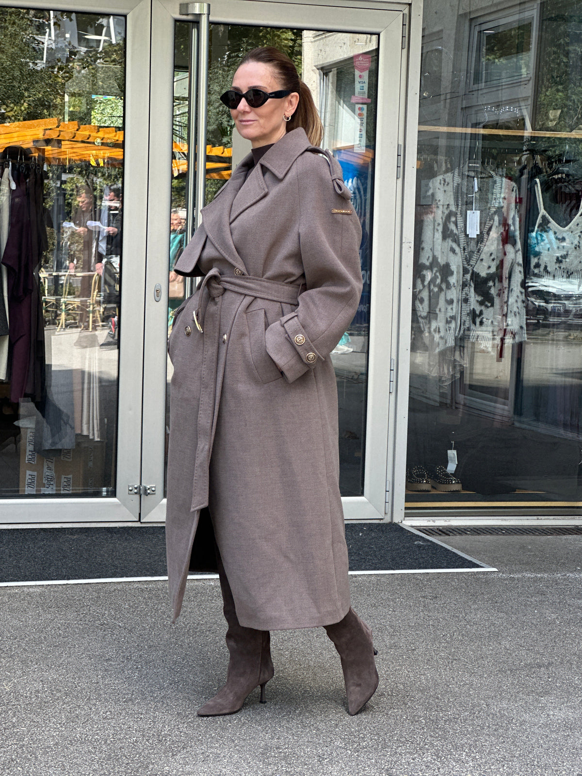 RAFAELO KAŠMIR KAPUT 2464 BEIGE