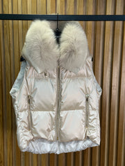 FLO CLO GILET AMINA PERLAREFLEX BEIGE