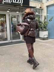 FLO CLO GILET AMINA LACCA MORO