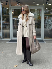 FLO CLO JAKNA KARMEN LUNGO PELLE BEIGE